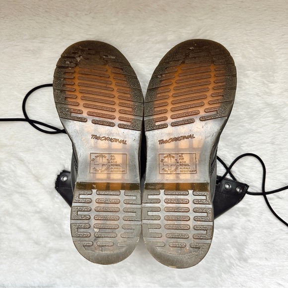 DR MARTENS Lace Up Leather Combat Boots - Picture 5 of 5